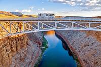 Motorhome crossing the Colorado River