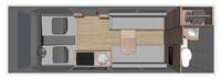 Four Seasons Van Conversion - Day Layout