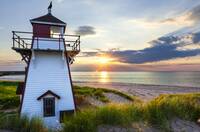 Sunset at Covehead Harbour Lighthouse, Prince Edward Island, Canada