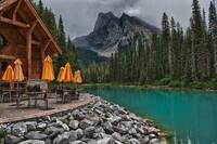 Riverside cafe in Banff