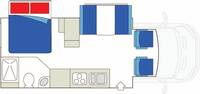 Super Van Camper - Day Layout