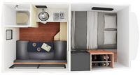Cruise Canada Truck Camper - Day Layout