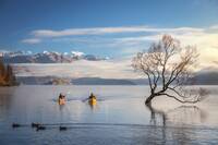Kayakers on Lake Wanaka