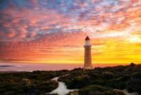 Lighthouse at dusk, Kangaroo Island