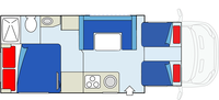 CanaDream Compact - Day Layout