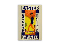 Easter by rail poster, 1930