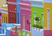 Close up of the colourful houses on Bo-Kaap