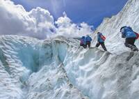 People climbing Fox and Franz Josef Glaciers