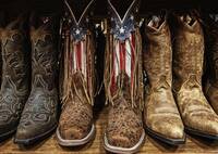 Closeup of Cowboy boots