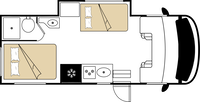 Road Bear Class B (23-25’) SVC- Night Layout