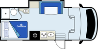 Super Van Camper - Day Layout