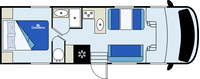 CanaDream Midi - Day Layout