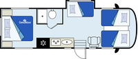 CanaDream Maxi - Night Layout