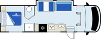 CanaDream Maxi Plus - Day Layout