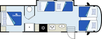 CanaDream Maxi Plus - Night Layout