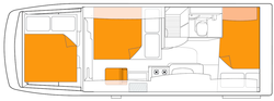 Britz Ventura Plus - Night Layout