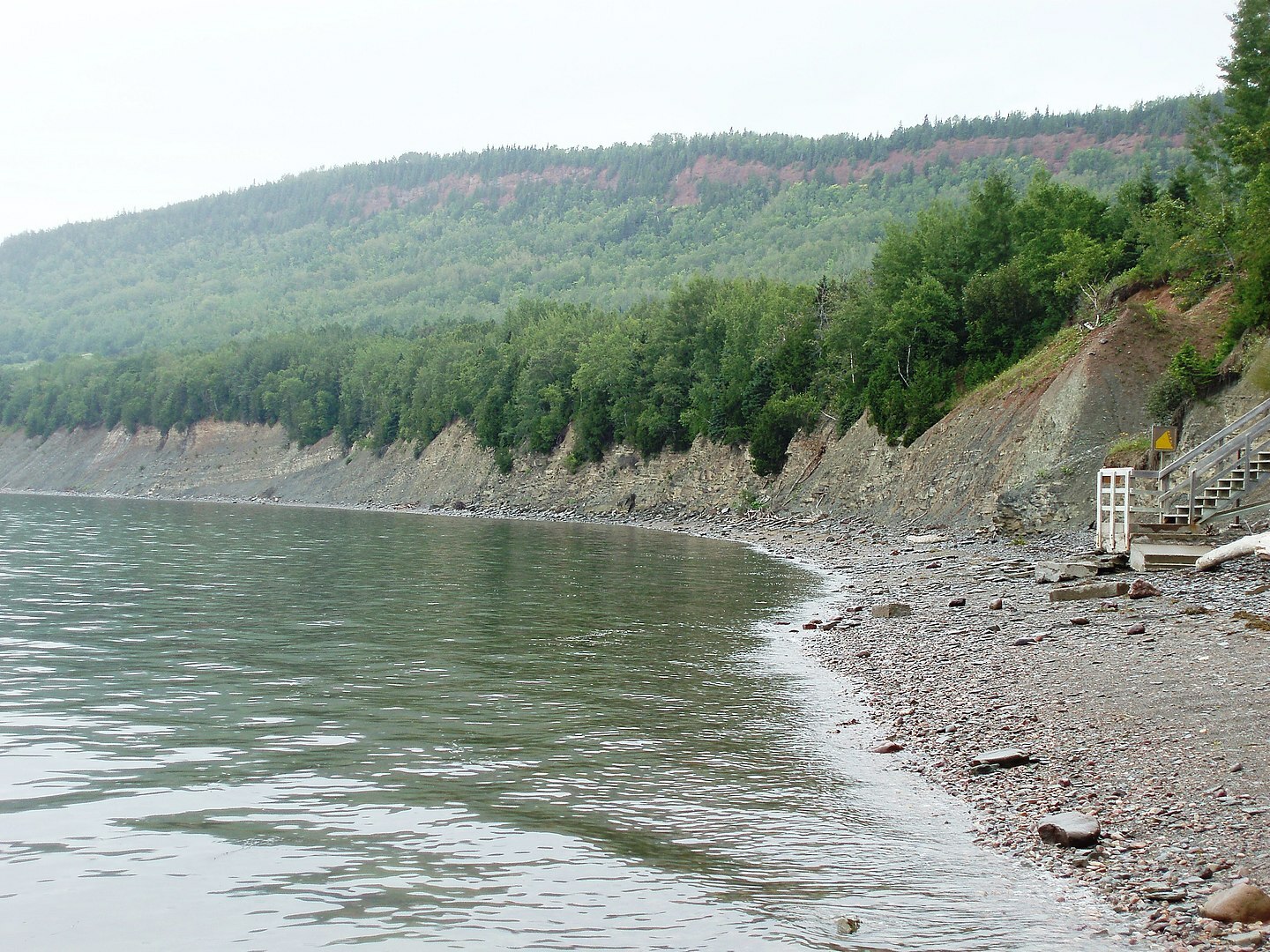Cliff of the Miguasha National Park
