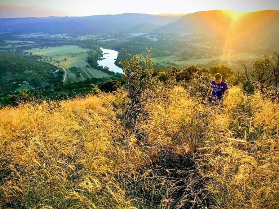 The view from the top of Aasvoëlkop in the heart of the Vredefort Crater