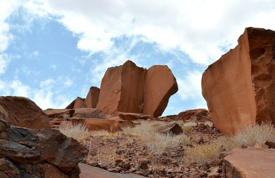 Rock formations at Twyfelfontein